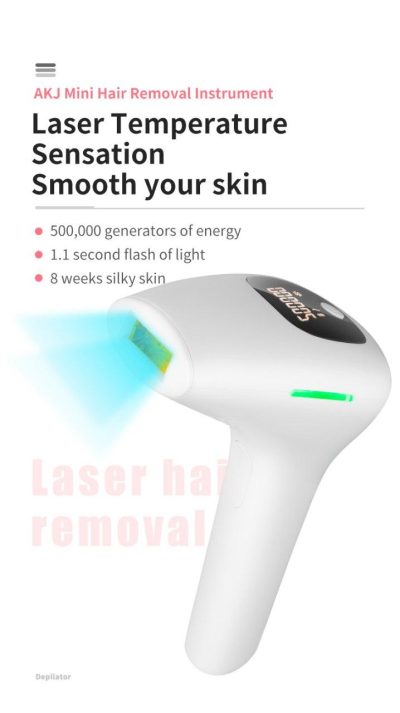 دستگاه لیزر خانگی حذف موی زائد صورت و بدن Hair Removal Device